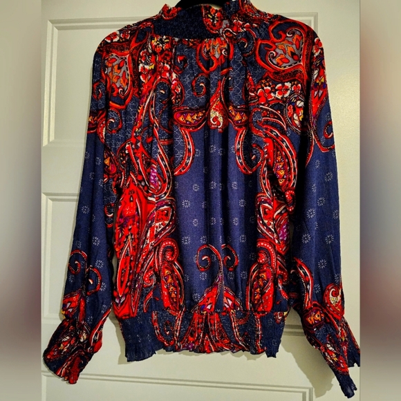 Lascana Smocked Pattern Blouse sz 4 - Picture 5 of 5